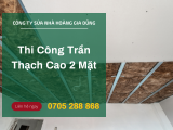 Thi công vách thạch cao 2 mặt trọn gói giá rẻ