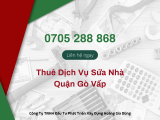 Làm mới căn hộ với dịch vụ sửa nhà quận Gò Vấp