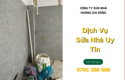 Dịch vụ sửa chữa nhà vệ sinh uy tín, chất lượng