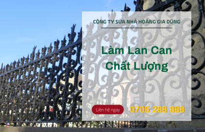 Đơn vị thi công lan can sắt uy tín-giá rẻ
