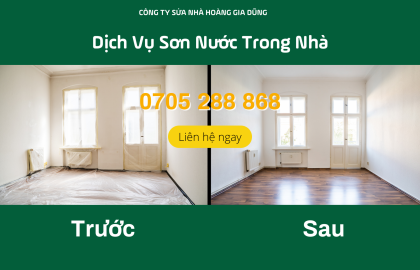 Dịch vụ sơn nước trong nhà giá rẻ - uy tín
