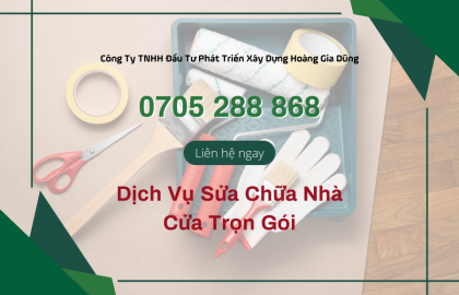 Dịch vụ sửa nhà chống thấm uy tín, chất lượng