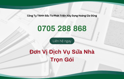 Dịch vụ sửa nhà tại quận Bình Thạnh