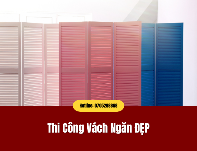thi công vách ngăn phòng ngủ