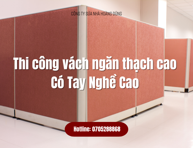 thi công vách ngăn phòng ngủ