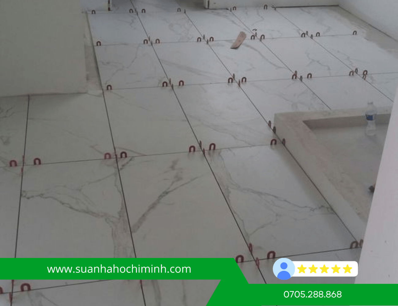 lót gạch men cho nền nhà